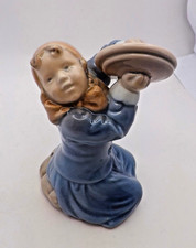 Royal Copenhagen Porcelain Figurine No.3677 Girl with Cymbals- Excellent.