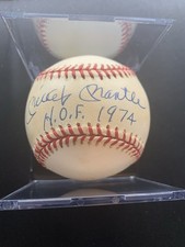 Mickey Mantle Autographed Baseball PSA CERTIFIED - Hall Of Fame 1974 - See Pics