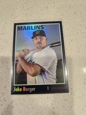 2024 Topps Archives-1970 Topps Jake Burger#141 Black Foilboard (Crisp, Clean,NM)