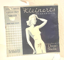 Vintage Kleinert's Dress Shields Size 2 White Reg Shape Jubilee Soft Lingerie