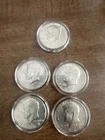40% Percent Silver Kennedy Half Dollars 1966 (1) 1968-D (4) Lot of 5
