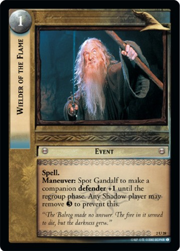 Wielder of the Flame - Foil Moderately Played LOTR: Mines of Moria (Foil)