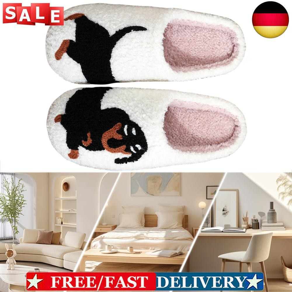 APL Pantofole Bassotto Peluche Punta Chiusa Comode Antiscivolo per Uomo e