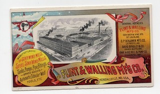 Flint & Walling Mfg. Co. pumps and wind mills 4 panel folder