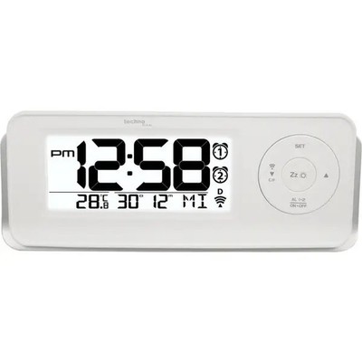 Techno Line 09599 WT 498s TechnoLine, LED Alarm Clock Radio (L x H x D) 188 x 80 x