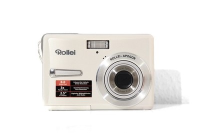Rollei Compactline 80 weiß sehr guter Zustand Digital Kamera Inklusive Etui