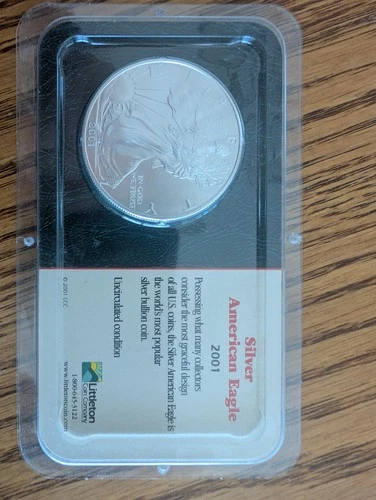 2001 Silver American Eagle, Uncirculated, Silver Bullion