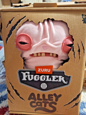 Fuggler Alley Cats "Wrinkle Mcstinkle" Pink Sphynx 9" Ugly Monster FREE SHIP