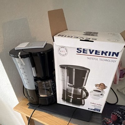 Severin KA 9308 Filter-Kaffeemaschine schwarz, 800 W, Glaskanne, Kaffeefilter