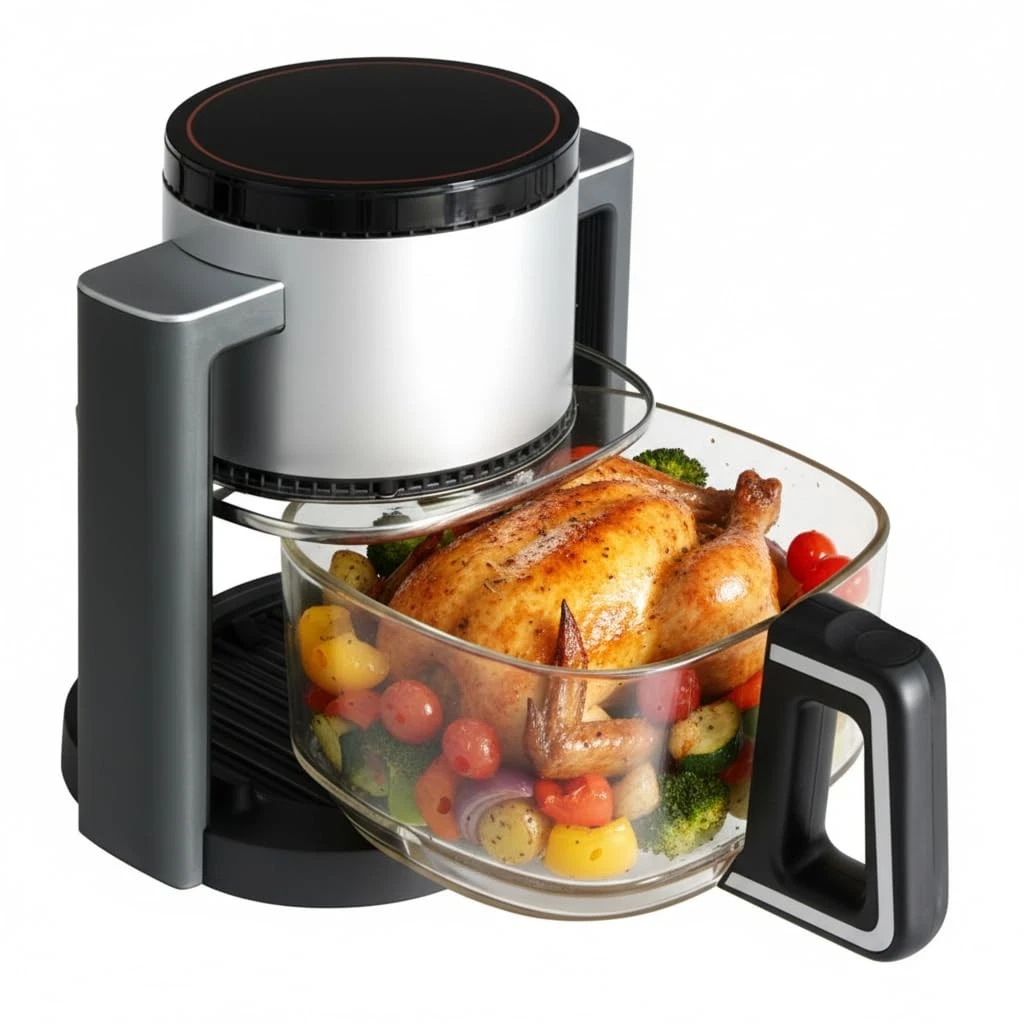 10-in-1 Glass Air Fryer – 4.7QT Non-Toxic Air Fryer with Rapid Air Crisp
Opens in a new window or ta