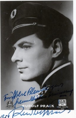 Rudolf Prack+ - original signierte FBZ Filmkarte Nr.232 - ''DATIERT 1954''