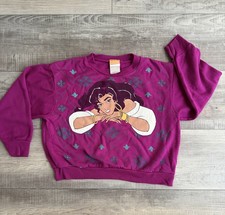 Vintage Disney The Hunchback Of Notre Dame Esmeralda Sweatshirt Size 7 flaws