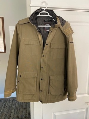 Bonfire Snowboard Jacket Tan Mens XL Dry Level 2 Long Fit W/ Hood 15K Waterproof