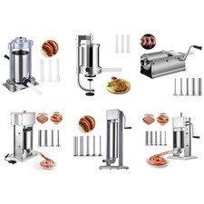 Uimoso Manual/Electric Sausage Stuffer 1.5-25 L Vertical/Horizontal for Home Use