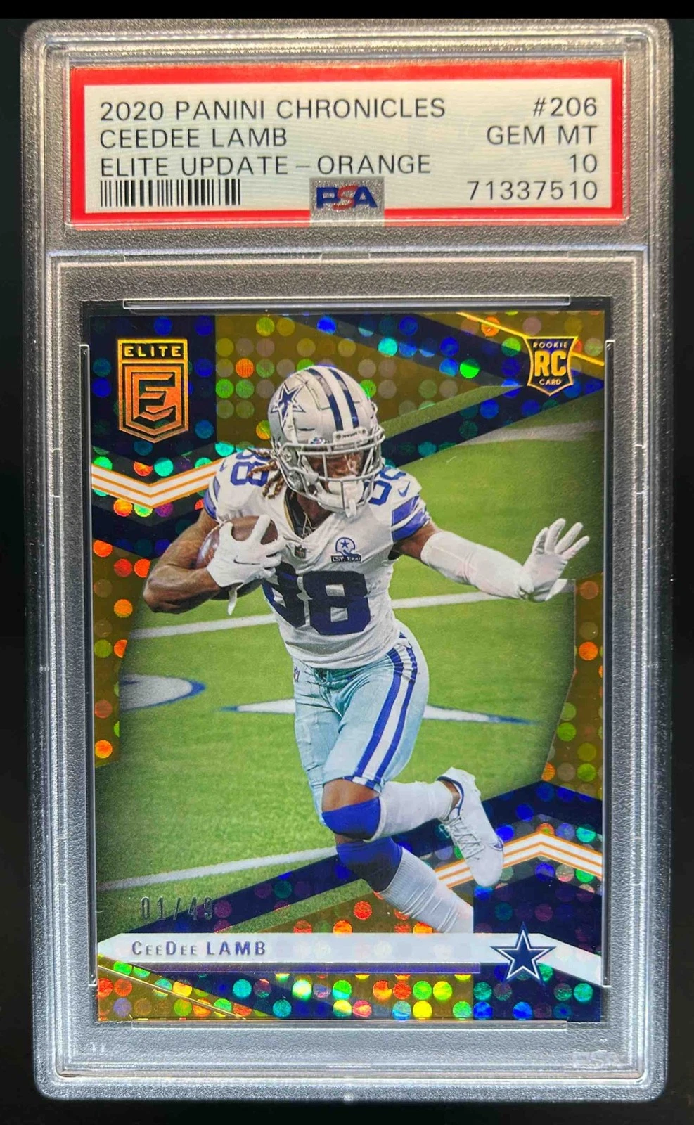 CeeDee Lamb Panini Chronicles Elite Update #206 Orange