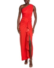 Tadashi Shoji Solid One-Shoulder Maxi Dress Women's
