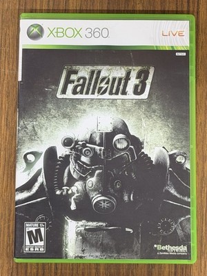 Fallout 3 (Microsoft Xbox 360, 2008) Tested & Works NO MANUAL