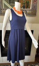 Small A-line Blue Dress Breastfeeding Accessibility Arm Pit To Arm pit 15?