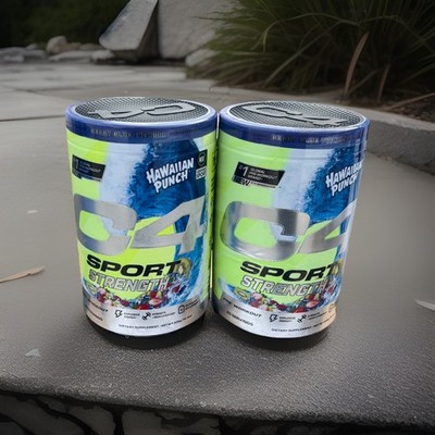 (2) Cellucor C4 Sport Strength Pre-Workout-Hawaiian Punch Berry Blue Typhoon, 