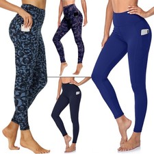 Women Fitness Compression Leggings Ladies Gym High Waist Yoga Pants With Stretch
