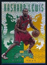 2012-13 Panini Crusade Rashard Lewis #261 Green & Gold Prizm #'d /25