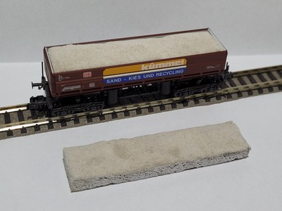 Spur N Ladegut Sand hell Schüttgutwagen FAS, LeonhardWeiss Minitrix 15349, 15209