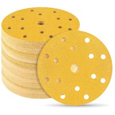 Schleifscheiben 150mm Klett 60 K&ouml;rnung Set 50 St&uuml;ck f&uuml;r Holz Metall Farbe