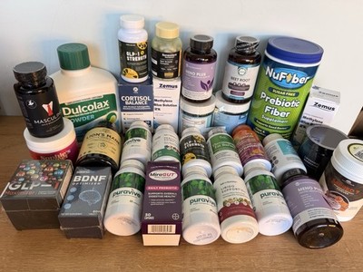 Huge Wholesale Lot Of 30 Assorted Vitamins & Supplements NEW & Sealed