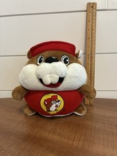 Buc-ee's Beaver Buckey Mascot Round Plush With Red Shirt Hat Bucees Buckey 7  