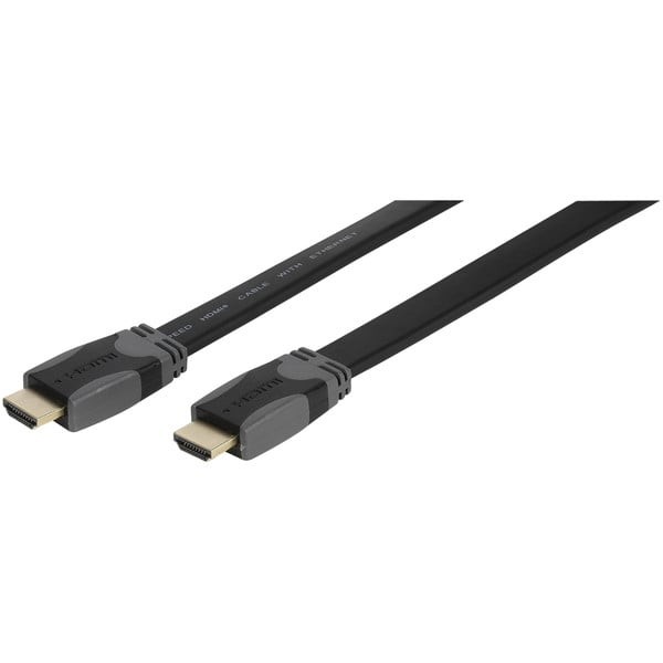 Высокоскоростной HDMI-кабель VIVANCO mit Ethernet, 5,0 м (Flach) (47105) #2144096