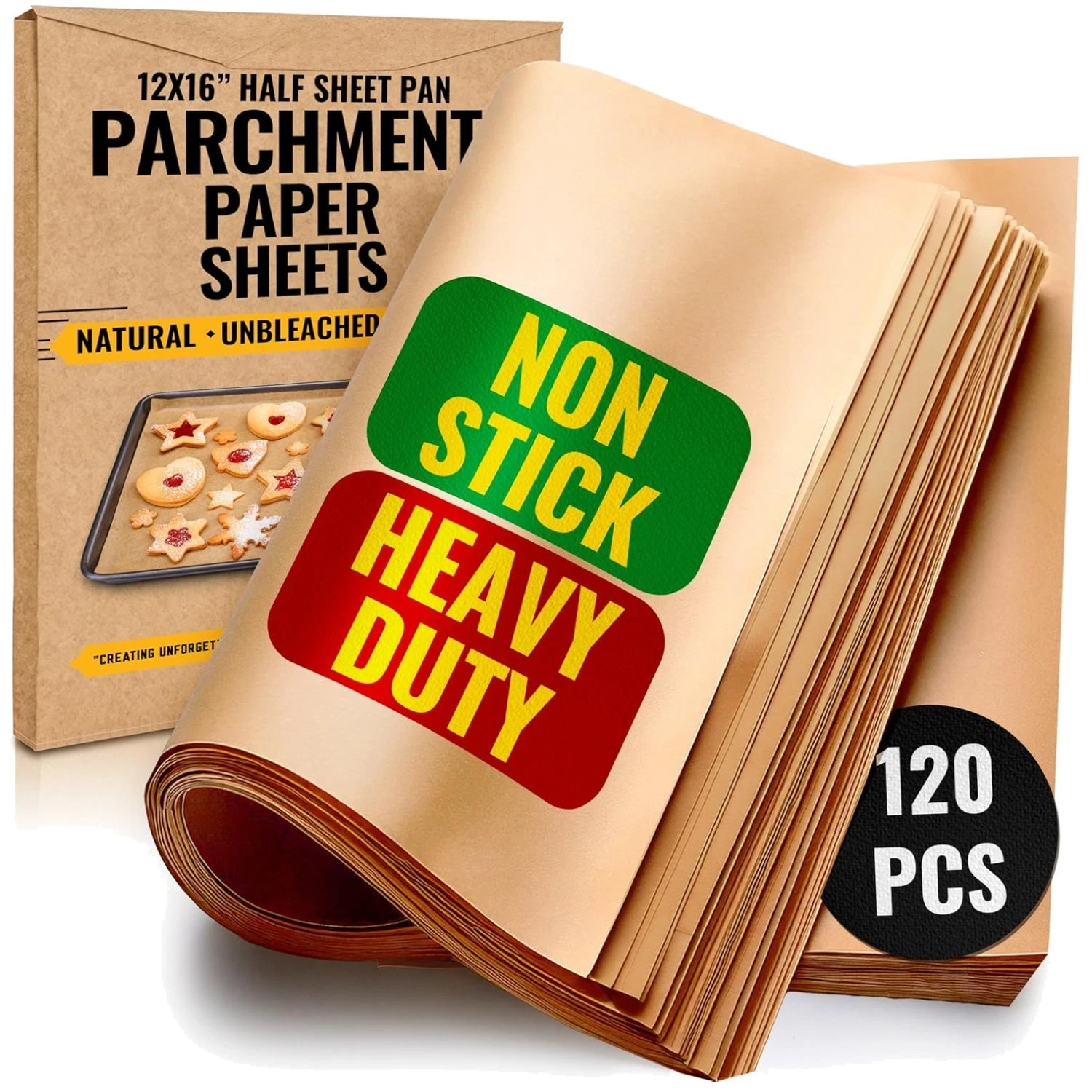 Baker's Signature Precut Parchment Paper - 12x16 In, 120 Pcs