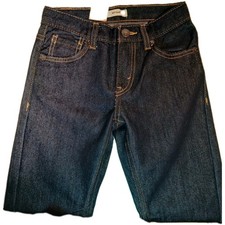 NWT Levi's Boys 7 REG 511 Slim Jeans Dark Indigo Adjustable Waist Stretch