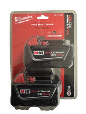 2-Pack Milwaukee M18 RedLithium XC 3.0 Batteries   48-11-1822 BRAND NEW