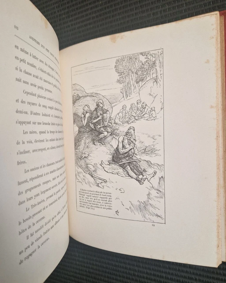 Ernest d'Hervilly : Aventures d'un Petit Garçon Préhistorique en France (1888) - Image 3 of 4