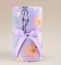 Disney Tinkerbell Throw Fleece Blanket 120x150 CM  Purple New
