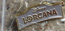 White Logo Disney Lorcana Pin New exclusive