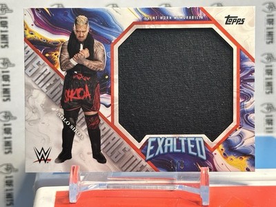 2025 Topps Exalted WWE Solo Sikoa Mega Materials Patch Worn Red SSP 1/5 eBay 1/1
