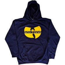 Men's Wu Tang Clan Logo Hooded Sweatshirt Medium Navy Blue