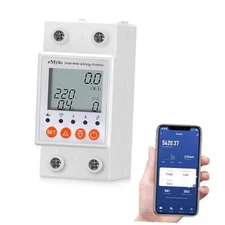 eMylo Smart Watt Meter Single-Phase AC 63A 80-400V, Tuya WiFi Circuit breaker