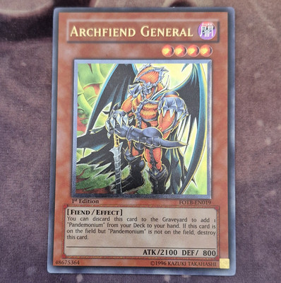Yu-Gi-Oh! TCG Archfiend General FOTB-EN019 1.Aufl. Englisch Ultimate  Rare