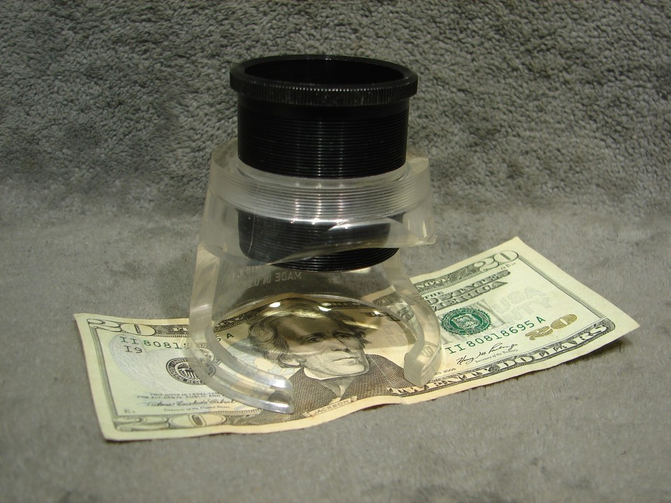 An Edmund Scientific stand loupe from 1980 — the iconic nerd-catalog brand's magnifier that's both a legit tool and a sweet retro collectible.