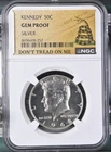 1968 Kennedy Half Dollar Gem Proof Silver NGC 'Don't Tread On Me' Label