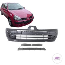 Renault Clio II Stoßstange vorne komplett mit Leisten grundiert 01-05 Neuware