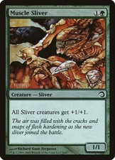 Muscle Sliver - Foil Premium Deck Series: Slivers LP MTG