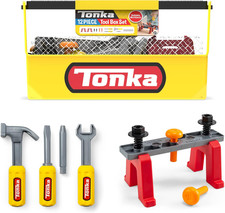 Tough Builders, Tough Toolbox Set, Tools Playset  Made with Sturdy Plastic, Boys