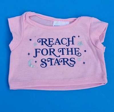 Build A Bear Reach For The Star T-Shirt Kleidung Outfit sehr guter Zustand 
