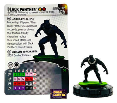 Marvel Heroclix Black Panther #MVOP26-007 w/ Card Wizkids Exclusive