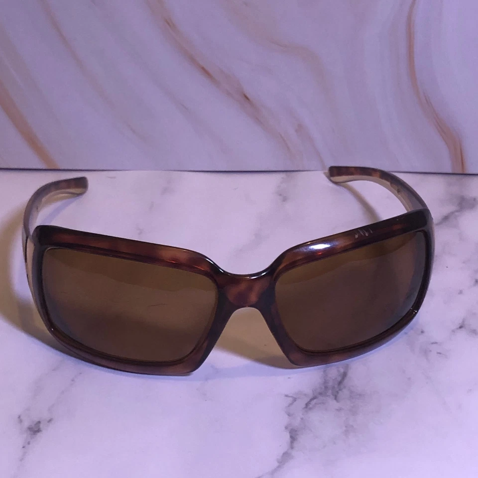 Prada SPR01H 2AU-5G1 Tortoise Gold Square Wrap Sunglasses Brown Lens Italy - Image 2 of 4
