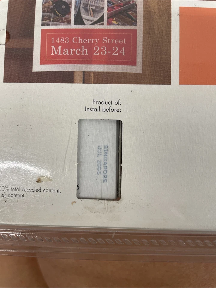 (2) (ONE PKG) Genuine HP 15 Black Ink Cartridges New & SEALED 07/2005 EXP - Image 3 of 3