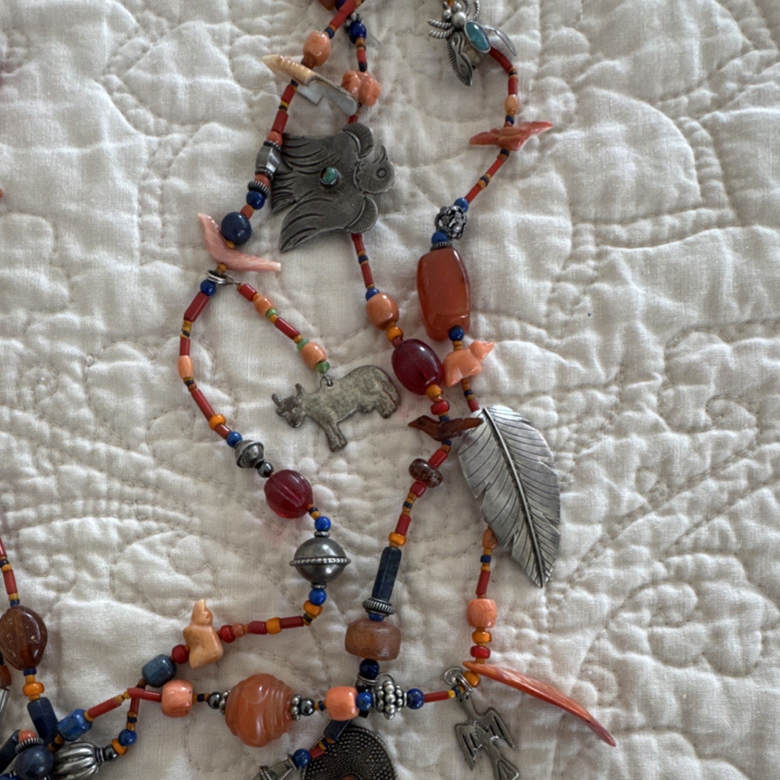 Multicolor Beaded Native American Multi-Strand Ne… - image 4